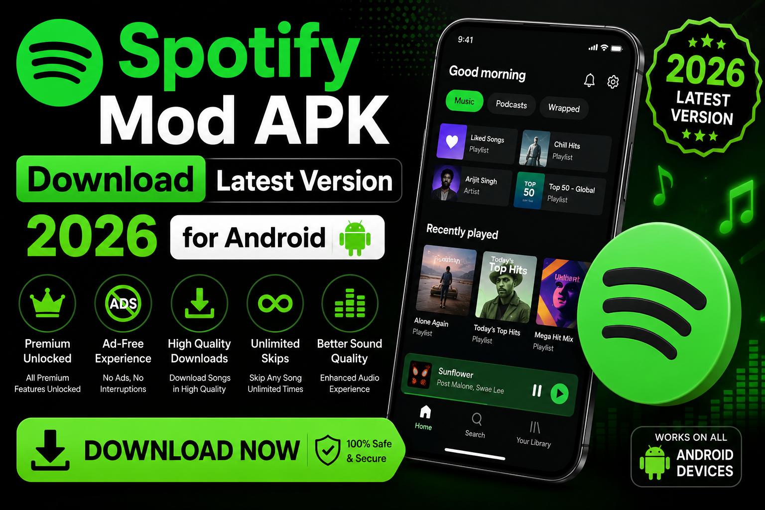 Spotify Mod APK Download Latest Version 2026 for Android